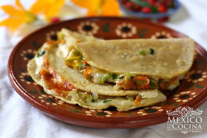 Squash Blossom Quesadilla