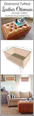 Watch our how to use a miter saw video here! Diy Leather Upholstered Ottomon Tutorial Reality Day Dream