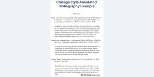 Chicago style paper format example. Annotated Bibliography Example Guide In Three Most Popular Styles