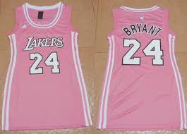 Browse los angeles lakers jerseys, shirts and lakers clothing. Cheap Women Nba Los Angeles Lakers 24 Kobe Bryant Pink Dress Jersey For Sale