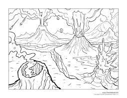 Volcano Coloring Pages Coloring Book Pages Coloring Pages Coloring Books