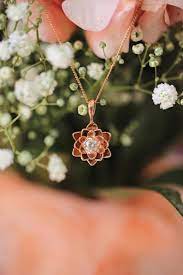 Pin By Dona Marimpeer On Jewels Flower Pendant Necklace Floral Jewellery Sculpted Jewelry