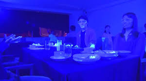 Any space can be made into a black light party space with a few minor adjustments. Black Light Experiment Video From Japan Shows How Quickly A Virus Like Covid 19 Can Spread At A Restaurant Cnn