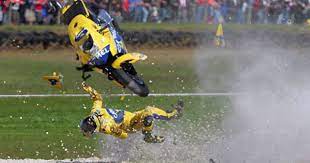 When All Is Well And You Have An Unexpected Catastrophic Fall Get Up Dust Off Heal Get Back On The Bike Ride On Motogp Motogp Race Valentino Rossi