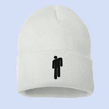 Billie Eilish You Should See Me In A Crown Vinyl Blohsh White Beanie Digital Album Billie Eilish Store White Beanies Billie Eilish Beanie