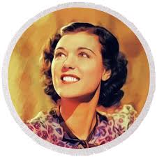 Charlotte Wynters, Vintage Actress Beach Towel by Esoterica Art Agency