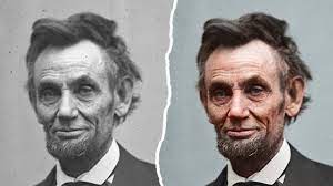 Fun interactive printable us presidents day coloring pages for kids to color online. Photo Restoration Abraham Lincoln 1865 Civil War In Colour Youtube
