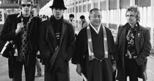 Stewart Copeland Sting And Andy Summers With A Japanese Roshi Train Station Kyoto 1980 C Andy Summers Photo Andy Summers I Icon Police