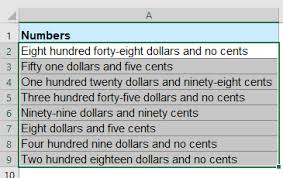 How To Quickly Convert Numbers To English Words In Excel