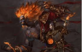 (figuratively) fire, especially a destructive or disastrous one; å…³äºŽç«ç¥žç¥èžæœ‰ä»€ä¹ˆä¼ è¯´ ç¥èžçš„åå­—æ˜¯æ€Žä¹ˆæ¥çš„ æ–‡å²è°·