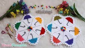 semsiye lif modeli yapimi hunerliparmaklar tig isleri semsiye boncuk nakis desenleri