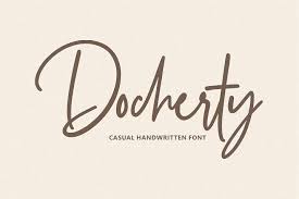La loopy font by creative cuttable designs. Docherty Casual Signature Font In 2020 Signature Fonts Pretty Script Fonts Handwritten Fonts