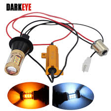 Drl Turn Signal Lights S25 1156 Bau15s Bay15s T20 7440 Led 12v Car Light Dual Color 54 Smd Led Turn Signal Brake Lights H Car Light Light Led 12vlight Led Aliexpress