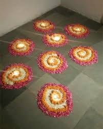 Latest Flower Rangoli Designs 2019 That Will Steal Your Heart Away Diwali Decorations Diy Diwali Decorations Flower Decorations