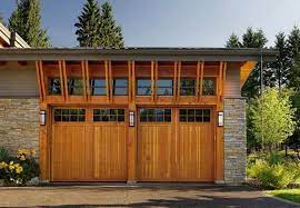 Exterior Design Garage Doors Modern Cedar Shake Style Cool Garage Door Designs Pictures Ideas Garage Door Design Prefab Garages Garage Doors