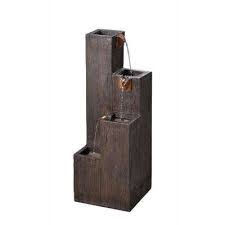 Lincoln Resin Wood Grain Indoor Outdoor Floor Fountain With Images Fountains Outdoor Outdoor Flooring Indoor Water Fountains