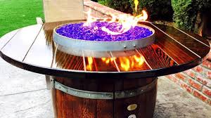 How to make a wine barrel propane fire pit. Wine Country Fire Pits Youtube