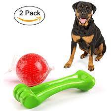 large dog toys for aggressive chewers durable dog toys tough chew toys for big dogs chew bone and bouncy dog ball 2 pack t tough dog toys dog ball dog toys
