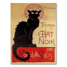 Tournee Du Chat Noir Canvas Wall Art By Theophile A Steinlen In 2021 Tournee Du Chat Noir Poster Prints Chat Noir