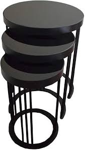 Avellino Luxury Furniture Coffee Tables Set Of 3 End Tables Nesting Tables For Living Room Stacking Side In 2020 Living Room Table Nesting Tables Luxury Furniture