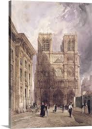 The Cathedral Of Notre Dame Paris 1836 Paris Painting English Artists Paris