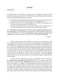 Rule 1 — legal practice. Ethics June 2019 Q1 Advocate Solicitor