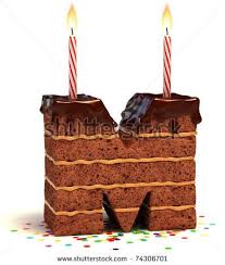 Chocolate Birthday Cake With Candles Images Letter M Shaped Chocolate Birthday Cake With Lit Candle And Confetti Isolated Over White Backgrou Cake Lettering 22nd Birthday Cakes Birthday Cake With Candles