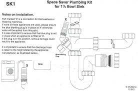 Plumbing under kitchen sink diagram drain 2018 with attractive the 35 parts of a kitchen sink detailed diagram plumbing kitchen and utility fixtures diy kitchen sink plumbing simple ways to solve. Bowl Half Kitchen Sink Plumbing Kit Mcalpine Sk1 Stevenson Plumbing Electrical Supplies