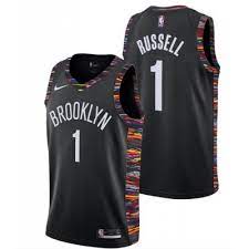 A city edition uniform in 2019. D Angelo Russell 2018 19 Brooklyn Nets City Edition Jersey