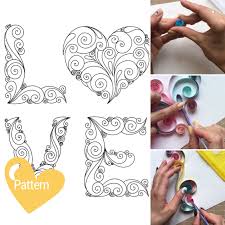 These cricut rolled flowers are really fun to make and great easy starter projects for any paper flower crafts. Quilled Love Pattern How To Make Quilling Templates Etsy Paper Quilling Designs Paper Quilling Patterns Paper Quilling