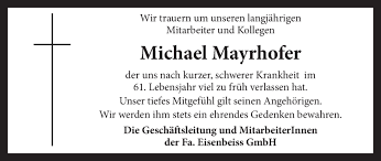 Bookecg time series variability analysis. Traueranzeigen Von Michael Mayrhofer Wirtrauern At