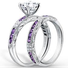 Purple Wedding Rings White Gold Purple Engagement Rings Amethyst Engagement Ring Purple Amethyst Ring Engagement