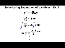 We solve them using a method called separation of variables. Differential Equation 1st Order Solutions 2 Of 8 Separation Of Variables Example 2 Youtube