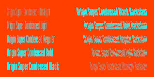 Every font is free to download! Origin Super Condensed Adobe Fonts