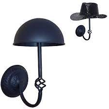 Queens Decorative Black Metal Wall Mounted Entryway Hat Cap Wig Hanger Display Rack Wall Mounted Hat Rack Wall Hats Hat Rack