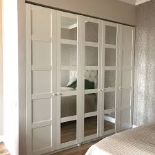 Wardrobe In The Bedroom Doors Bought At Ikea Mirrors Are Made To Order Ikeaideas Cabinet Bedroom Door De Ikea Pax Small Room Interior Bedroom Wardrobe