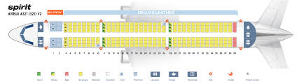 Seat Map Airbus A321 200 Spirit Airlines Best Seats In The