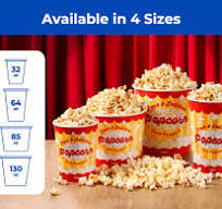 Fit Meal Prep 25 Pack Classic Paper Popcorn Buckets Disposable, 64 Oz  Grease Resistant Popcorn Bowls Cups for Machine Home Theater Carnival Movie  ...