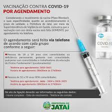 Responda ao sms para confirmar o agendamento. Vacinacao Contra Covid 19 Por Agendamento Prefeitura De Jatai
