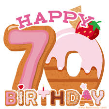 This category is always growing and includes balloons you may use our birthday clipart to enhance your personal website. Happy 70th Birthday Animated Gifs Download On Funimada Com