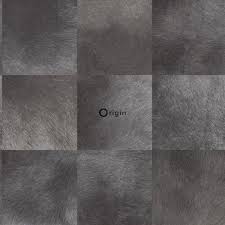 behang dierenhuid structuur zwart wandbekleding origin wallcoverings bruin behang donker behang chique behang