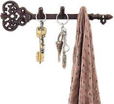 Ready to tackle your upcoming video chats in style? Amazon Com Comfify Decorative Wall Mounted Key Holder Vintage Key With 3 Hooks Wall Mounted Rustic Cast Iron 11 X 2 8 With Screws And Anchors Rust Brown Office Products