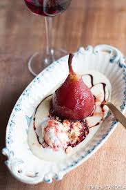 Poires Pochees Au Vin Rouge Food For Love En 2020 Poires Pochees Poires Au Vin Rouge Alimentation