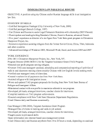 Immigration Law Paralegal Resume Sample Danetteforda