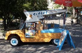 Avec Le Printemps Le Retour Des Gourmands Citroen Mehari Camion De Creme Glacee Mehari