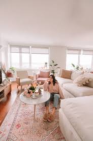 In the dining room, choosing a boho look is a great choice because of its versatility. Modern Bohemian Living Room Dining Room Reveal Sincerely Katerina