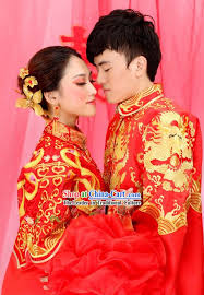 Supreme Chinese Wedding Dragon And Phoenix Wedding Dresses For Brides And Bridegr Chinese Wedding Dress Traditional Traditional Chinese Wedding Chinese Wedding