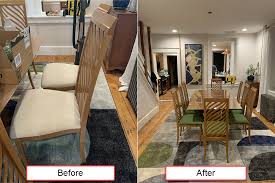 Before you get started, make sure that the chair frames are sound and repair them as necessary. How Do You Reupholster A Dining Room Chair Seat Super Crafty Gal