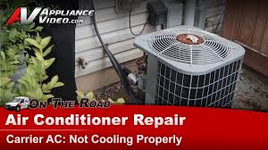 Carrier air conditioner inspection & maintenance. Central Air Conditioner Repair Diagnostic Not Cooling Properly 38ckc036350 Youtube