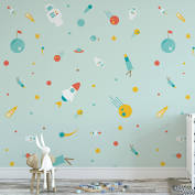 Add a splash of soft colour to your child's room with our dreamy kids teal clouds wallpaper. Aed 996 50